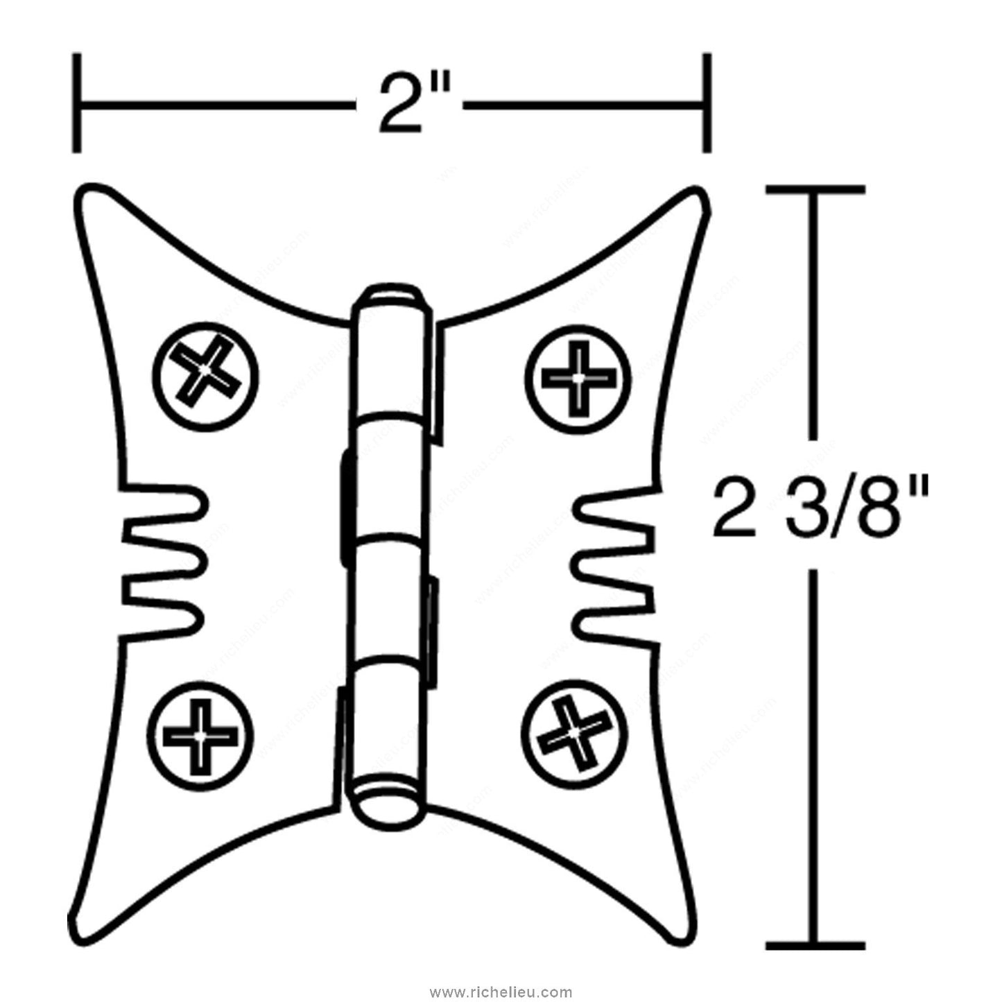 Hinge/ Traditional Hinge in Forged Iron - 0912