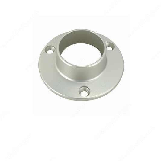 Closet Rod Supports/ Rod Flange/ 1-5/16" (3.33 cm)/ Matte Nickel/ Bag of 6