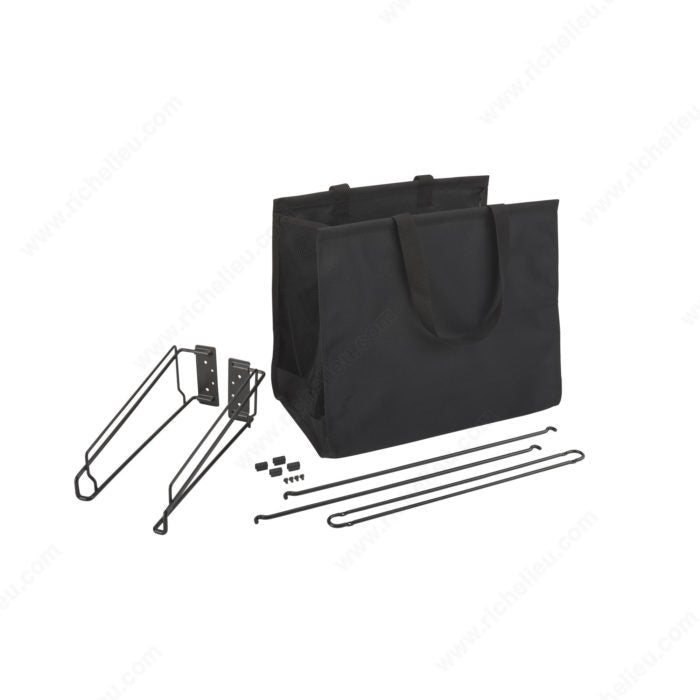 Hamper/ Tilt-Out Wire Hamper 3/ Black/ 21" Wide/ Complete set with Lining
