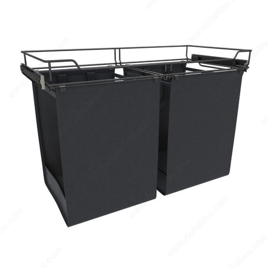 Hamper/ Rev-A-Shelf Sidelines Black Pullout Hamper