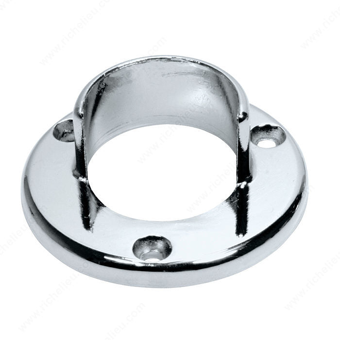 Closet Rod Holder Set/ Rod Flange/ 2.54 cm (1") open/ Bag of 6