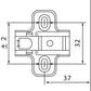 Hinge Plate/ FGV Clip-On Mounting Plate 5/8" Gable/ bag of 6