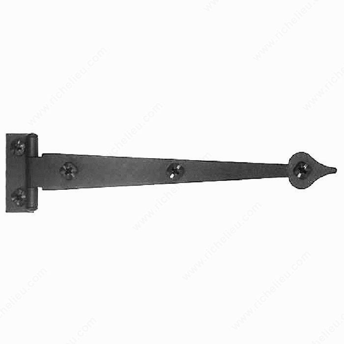 Hinge/ Decorative Rustic Hinge in Forged Iron - 092/ Pair