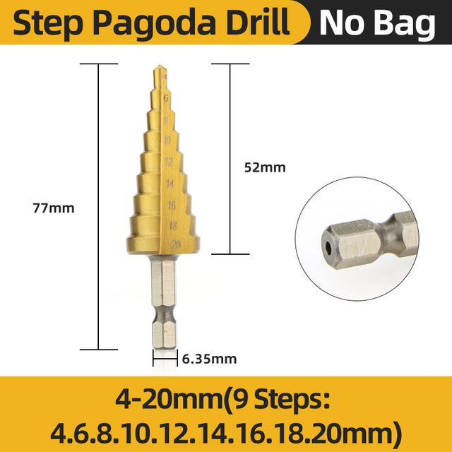 HSS Titanium Step Drill Bit