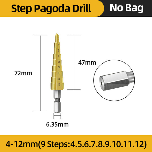 HSS Titanium Step Drill Bit