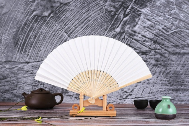 Paper Bamboo Folding Hand Fan