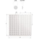 Cabinet door Bumpers/ Soft Adhesive Bumpers - 8 x 3/32 in (2.2 mm) 100 pcs in a sheet