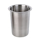 FC-SL 4-1/2" Round Solid Flatware Cylinder, Stainless Steel