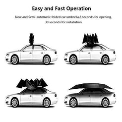 Car sunshade umbrella Anti-UV, Water-Resistant, Proof Wind, Snow, Storm,(4.5M Auto )