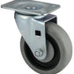 SWIVEL CASTER, 550 LB CAPACITY, 6" TPR/ZINC - FAULTLESS/ used