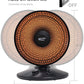 Comfort Zone CZ998 Oscillating, Electric Wire Element Dish Heater PARABOLIC Radiant, Black
