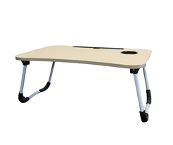 Laptop Bed Table Breakfast Tray with Foldable Legs Portable Lap Standing Desk Notebook