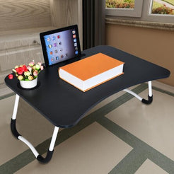 Laptop Bed Table Breakfast Tray with Foldable Legs Portable Lap Standing Desk Notebook