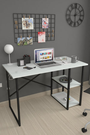 Study desk with 2 shelves 60 X 90 Cm / Free Shipping