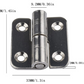 Hinge / 1.5" Lift Off Detachable Door Hinges / Left Handed