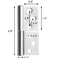 Hinges / Left opening